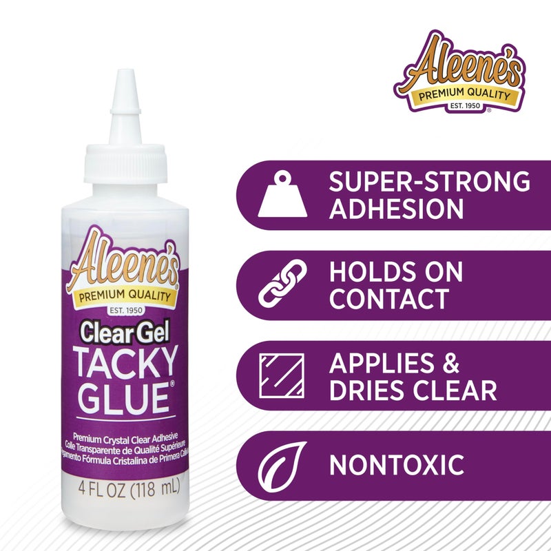 Aleene's AR6-2 Clear Gel Tacky Glue, 4 oz., 4 oz., Multicolor - Image 3