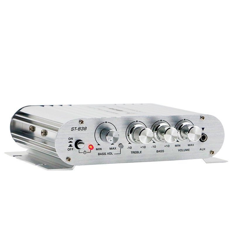 New Mini Small Power Amplifier Home Car Multi-Function Speaker Professional Fever 12V Car Power Amplifier Audio - Image 4