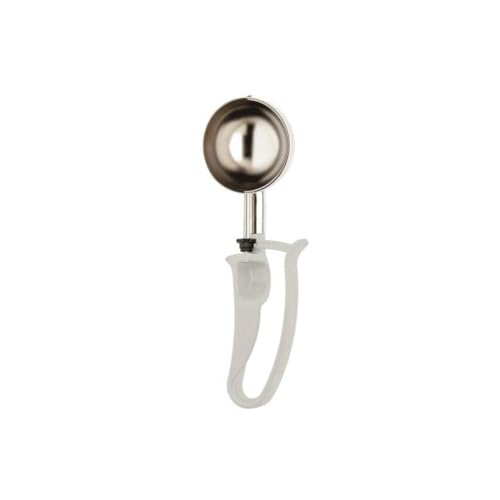 Zeroll 2008 Universal Standard Length EZ Disher Food Portion Control Scoop Designed for Right or Left Hand Use Dishwasher Safe NSF Approved 2 34Inch Gray