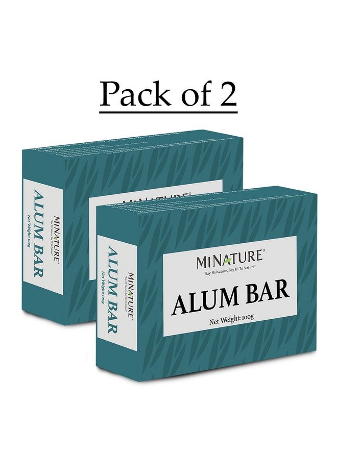 minature Pack Of 2 Alum Bar(Potassium Alum)(Phitkari) By Mi Nature|Alum Stone (Fitkari)||100G*2|100% Pure Alum|Nothing Added|Pure & Natural - Image 2