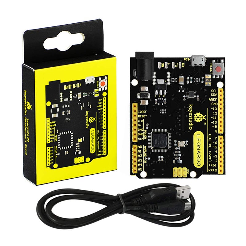 Keyestudio ATmega32U4 leonardo R3 development board +1M Micro USB Cable For DIY Project - Image 1