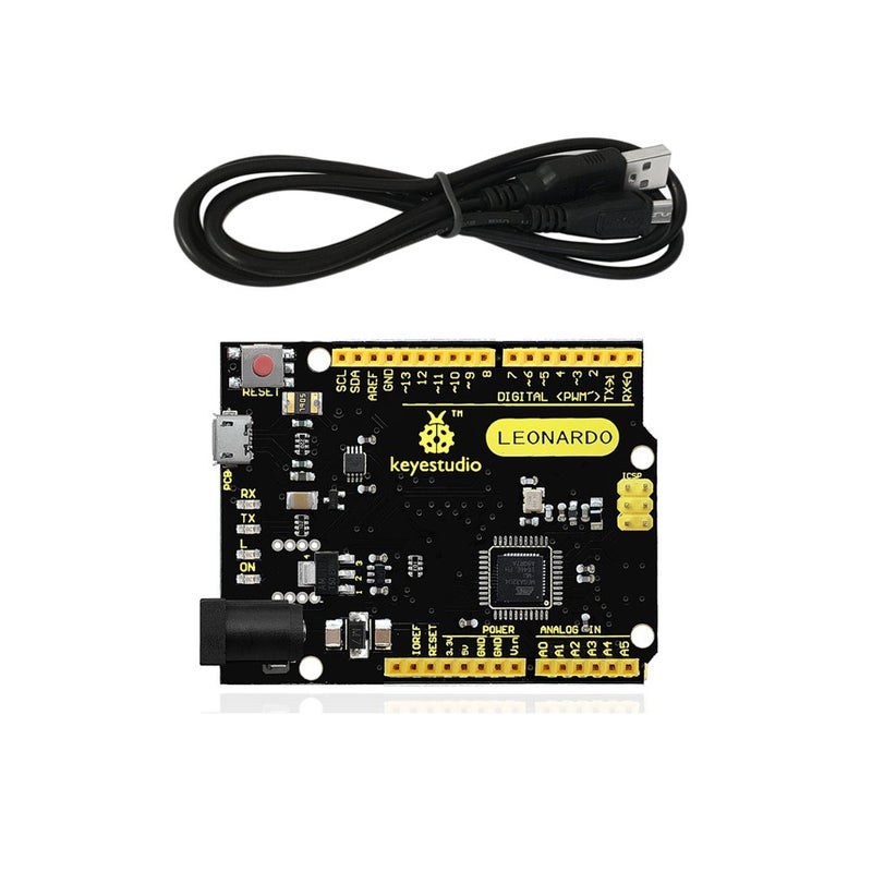 Keyestudio ATmega32U4 leonardo R3 development board +1M Micro USB Cable For DIY Project - Image 2