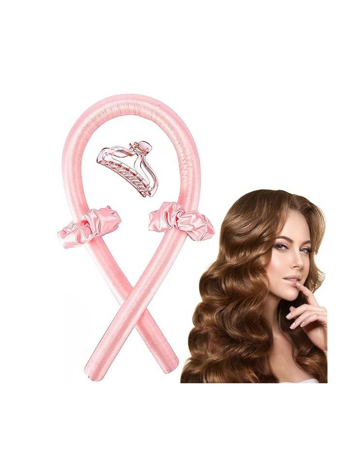 Generic Heatless Hair Curlers – No Heat Satin Curling Rod Headband Set for Long Hair to Sleep In with Hair Clip and Scrunchies, Overnight Soft Lazy Curly Hair Accessories for Women Natural Curly Hair 1PC (RANDOM COLOR)  - Image 2