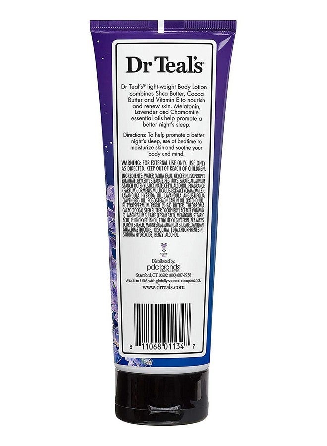 Dr Teal's Melatonin Sleep Lotion Gift Set (2 Pack 8 Oz Ea.)Nighttime Therapy Body Lotion Combines Shea & Cocoa Butter To Nourish And Protect Skinpromotes Better Sleep - Image 4