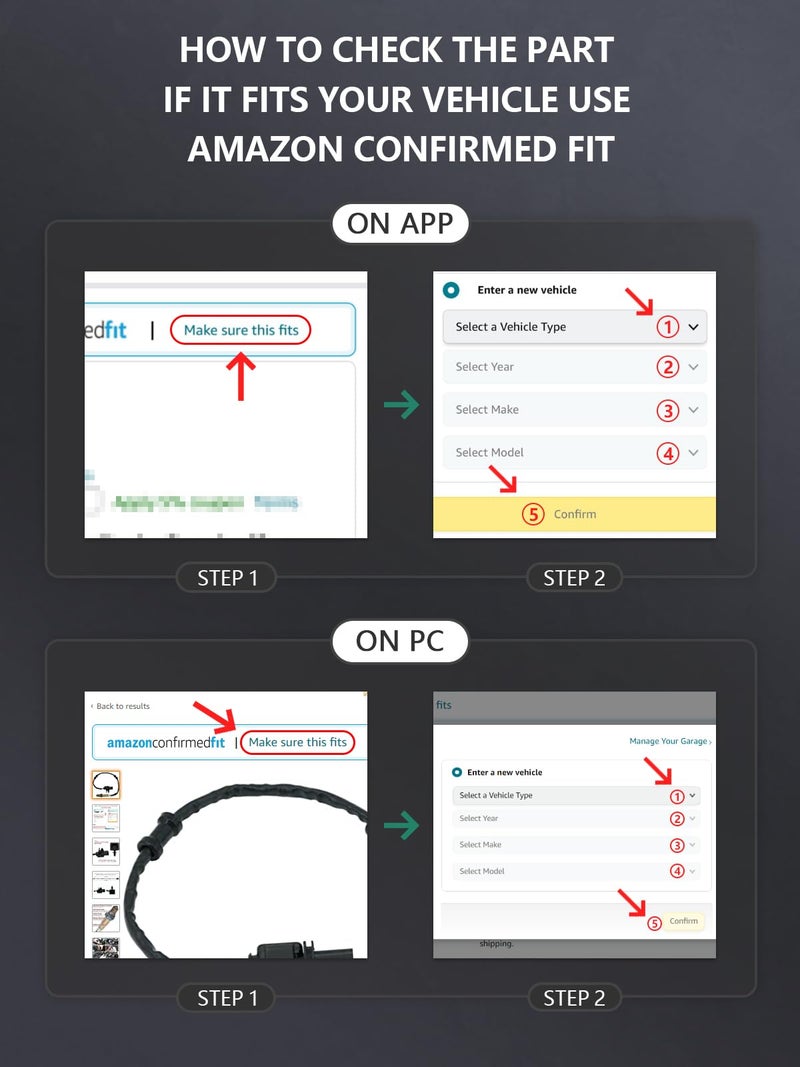 Marsflex حساس الأكسجين Marsflex O2 234-4622 13355 متوافق مع تويوتا كامري أفالون سيينا 4Runner RAV4 سولارا ماتريكس لكزس ES300 بونتياك فايب، 250-24360 بديل - Image 2