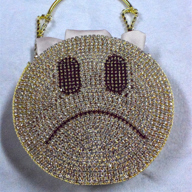 Factory Niche Bag Diy Rhinestone Bag Internet Celebrity Evening Makeup Bag Smiley Star Bag Small Handbag Banquet Bag - Image 4