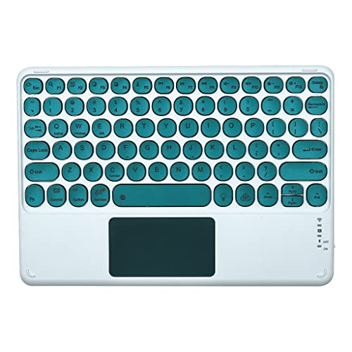 Concept Kart Universal Wireless Bluetooth Keyboard with Touchpad and RGB Backlit - Compatible with iPad, Android, Windows, Mac, Laptop - Silent Keys, Ultra-Slim Multi-Device Keyboard (Jasper Green) - Image 4