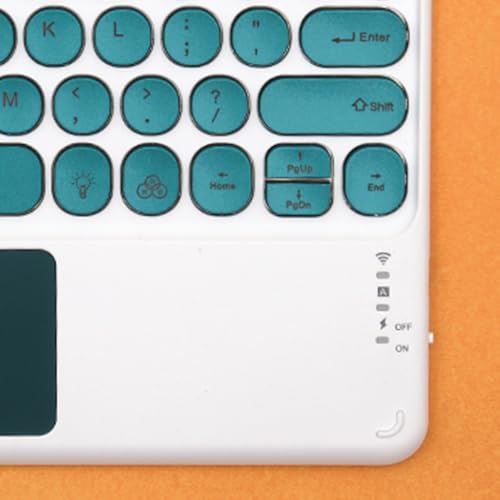 Concept Kart Universal Wireless Bluetooth Keyboard with Touchpad and RGB Backlit - Compatible with iPad, Android, Windows, Mac, Laptop - Silent Keys, Ultra-Slim Multi-Device Keyboard (Jasper Green) - Image 2