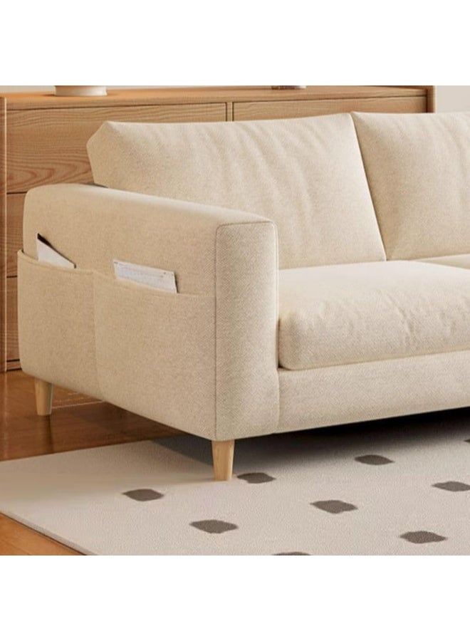Poppins Home Poppins HOME Contemporary Living Room Sofa Set, Beige Upholstery, (3seater+2+1)  - Image 4