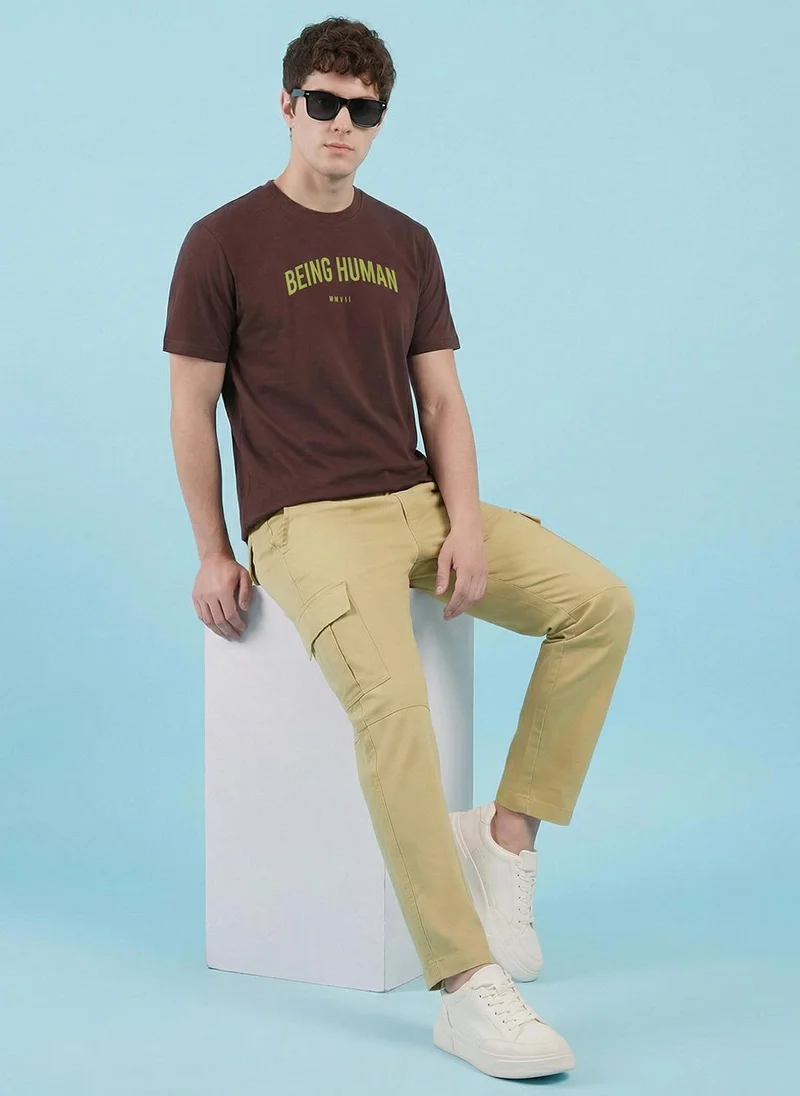 Being Human Khaki Men Cargo Pants for Men | Best Price UAE