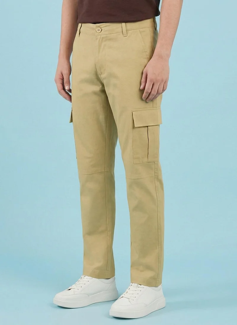 Being Human Khaki Men Cargo Pants for Men | Best Price UAE