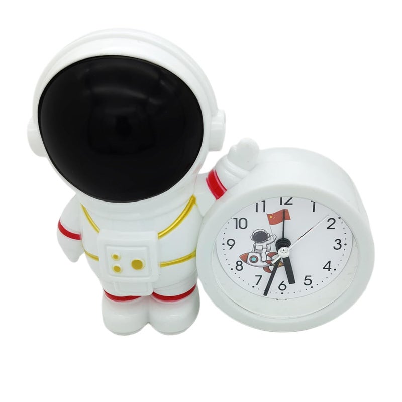 Lemon Tree Analog Table Clock Battery Powered for Home Office Alarm Clock Ideal for Student Kids Bedroom Travel Kitchen Bedside Desktop High Volume Bedside Alarm for BedroomOffice Black - Image 1