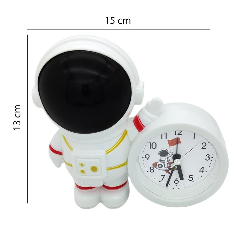 Lemon Tree Analog Table Clock Battery Powered for Home Office Alarm Clock Ideal for Student Kids Bedroom Travel Kitchen Bedside Desktop High Volume Bedside Alarm for BedroomOffice Black - Image 3