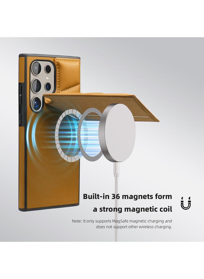 اس-توب جراب لهاتف Samsung Galaxy S22+ 5G مزود بغطاء للرأس وحقيبة بطاقات وحافظة هاتف MagSafe - Image 2