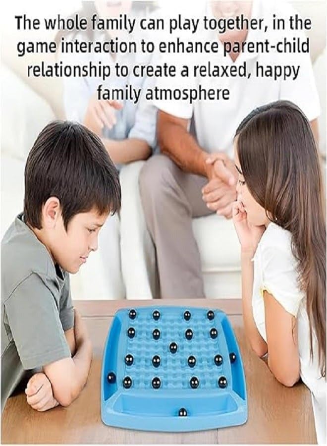 ماجنيتك Magnetic Chess Board, Magnetic Chess Game, Travel Chess Magnetic, Puzzle Checkers Game, Magnetic Game, Family Game, Party Game for Children and Adults - Image 2