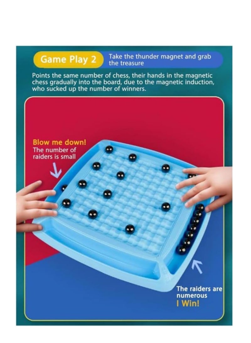 ماجنيتك Magnetic Chess Board, Magnetic Chess Game, Travel Chess Magnetic, Puzzle Checkers Game, Magnetic Game, Family Game, Party Game for Children and Adults - Image 4