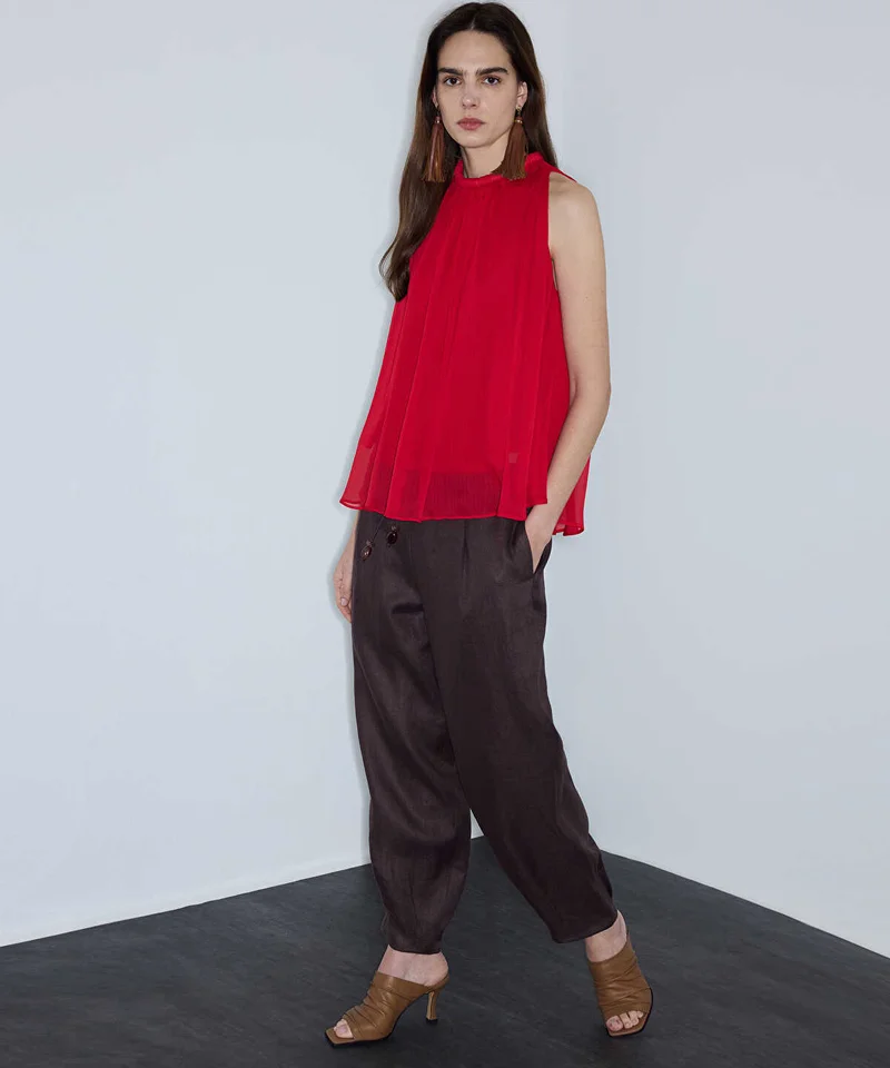 Ipekyol  Halter-Neck Chiffon Blouse for Women | Best Price UAE