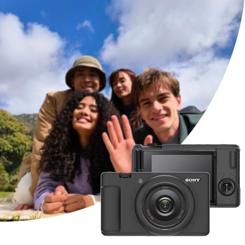Tedubax Silicone Case for Sony ZV-1F/ ZV-1 II/ZV-1M2 Digital Camera with 2PCS Screen Protector and a Lanyard Sony ZV-1 II case- Black - Image 2