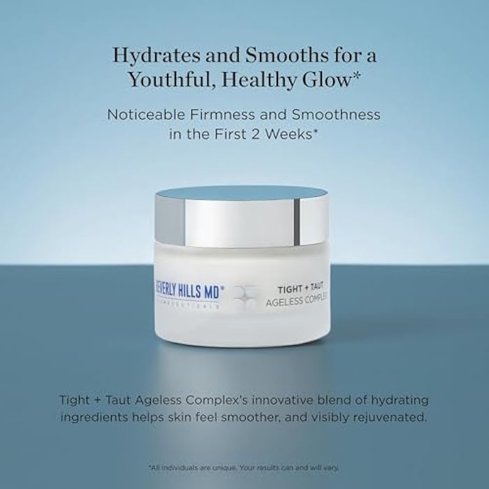 Beverly Hills MD Tight + Taut Ageless Complex – Anti-Aging Face Cream, Hydrating Cream with Peptides and Botanical Extracts – Targets Wrinkles, Fine Lines, and Sagging for a Youthful Glow, 50ml - Image 2