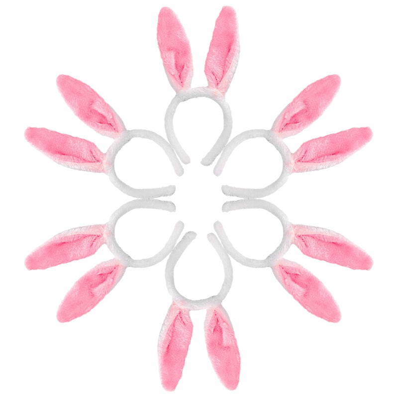 Max Fun 16Pcs Easter Bunny Ears Headband Rabbit Ears Headband Easter Plush Bunny Headband for Kidâ€˜s Easter Party Favors - Image 2