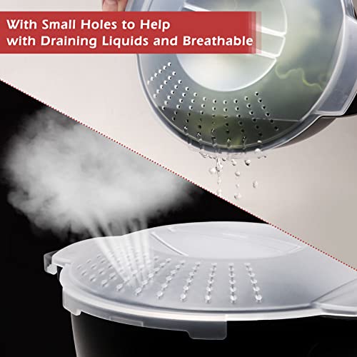 ReneeChef Professional Large Micro Cookware 2 Quart, Microwave Steamer for Vegetables, Cooker for Microwave - BPA Free, Dishwasher Safe - Image 5