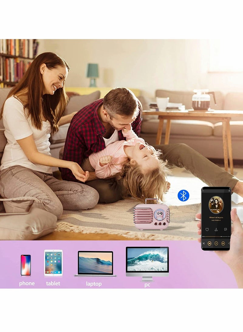 Bluetooth Speaker ,Portable Bluetooth Speaker Wireless Retro Speaker with Built-in Mic  Decor,TF,Vintage Mini Speaker for Kitchen Desk Bedrooms Accessories Party Outdoors for Android iOS - Image 4
