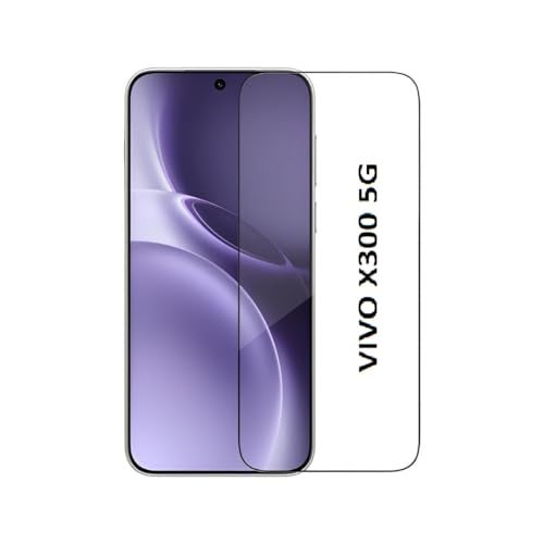 ANDYGLASSES Tempered Glass Screen Protector Compatible For Vivo X300 5G (Black) Edge To Edge Full Screen Coverage With Easy Installation Kit,Pack Of 1 - Image 1