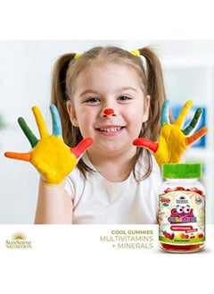 SUNSHINE NUTRITION Cool Gummies Kids Vegan Multivitamin And Minerals 120 Gummies  - Image 2