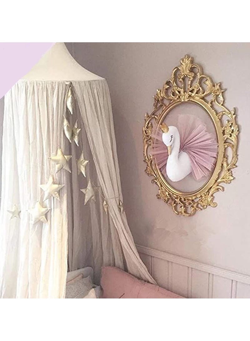 LINGWEI Wall Hanging Mirror Wall Decorative Gold Mirror Interior Design Oval Shape Wall Mirror Decorative Hanging Wall Art Decorative Mirror Home Decor Mirror For Living room Bedroom Bathroom - Image 3