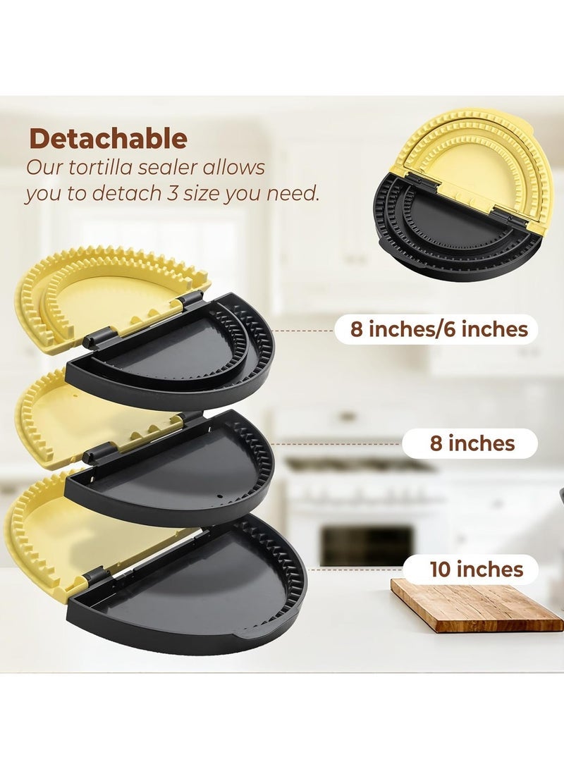 general 3-in-1 tortilla press, tortilla making machine, tortilla sealer, pie press, making sealed tortillas, wraps, dumplings (6/8/10 inches) - Image 2