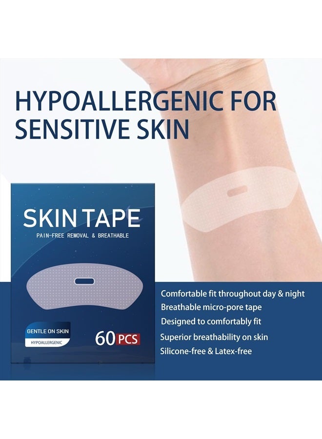 Generic Gentle Hypoallergenic Tape 60 PCS, Latex Free Medical Grade Tape, Pain-Free Removal Tape, Silicone Adhesive Strips  - Image 2