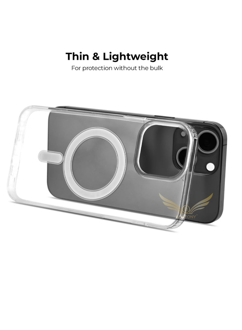 BORTONY iPhone 13 Mini Case 5.4 Inch Magsafe Compatible with Magnetic Accessories Wireless Charging Clear Shockproof Protective Case - Image 3