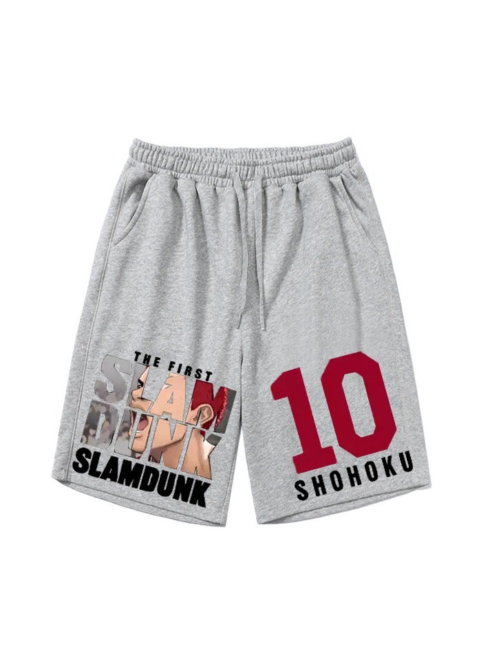 KUYING New Slam Dunk Master Printed Loose Five Point Casual Pants  - Image 1