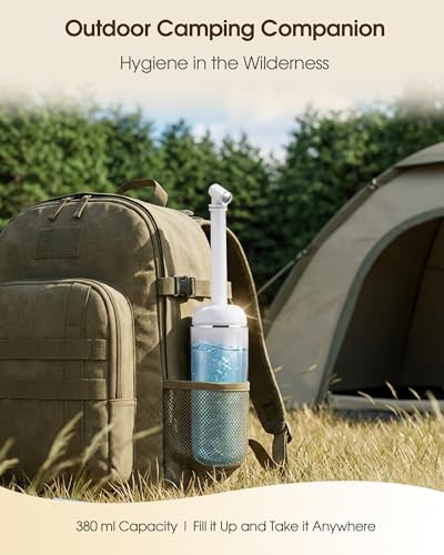 Redsack Portable Bidet for Travel & Camping - Manual Squeeze Handheld Peri Bottle for Feminine Hygiene, 3 Leak-Proof Seals, Extendable Sprayer with Rotating Nozzle for Men & Women (White, General) - Image 4