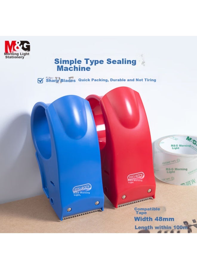 ام اند جي M&g Stationery 48mm ماكينة تغليف بقاطع شريط، قاعدة شريط، عبوة فردية، لوازم مكتبية، لون عشوائي، Ajd97368 - Image 1