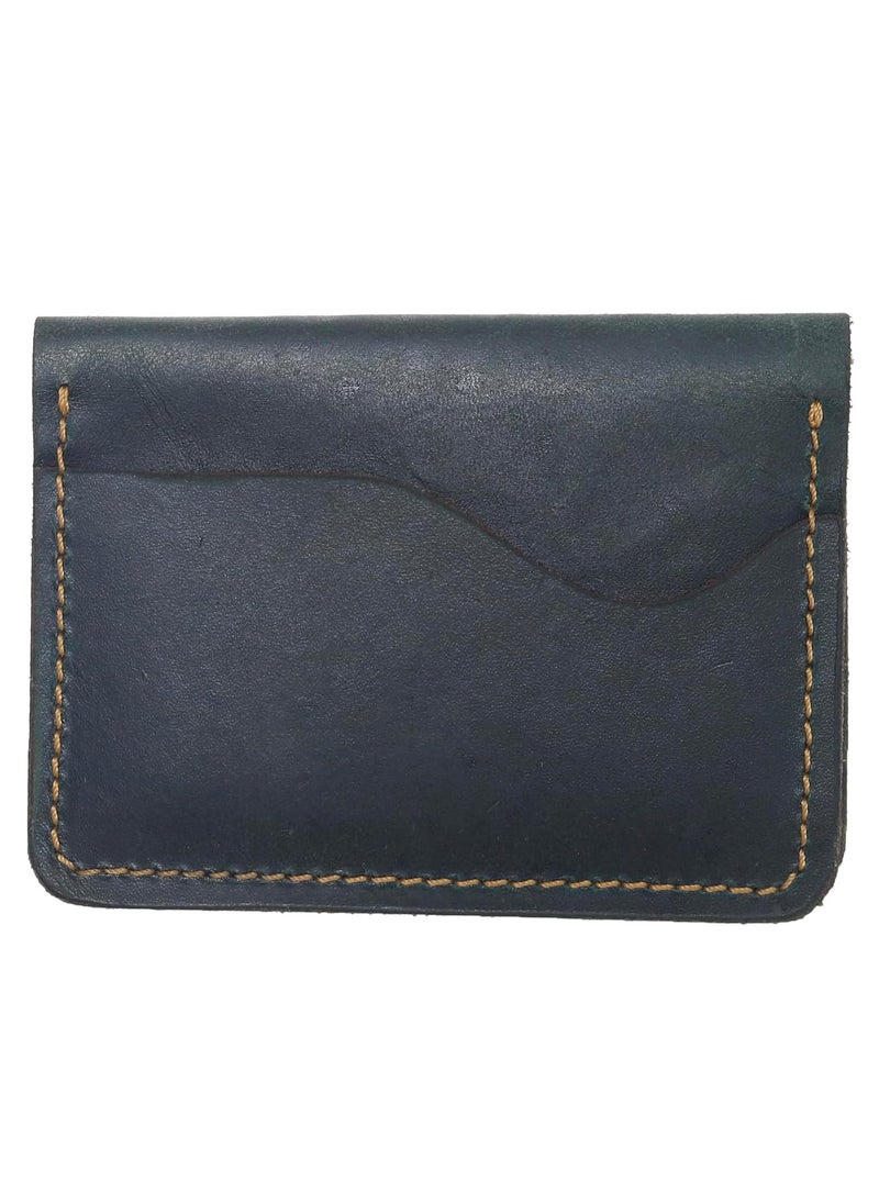 Generic Wallet made of genuine natural cowhide leather from D-Kaby, small size 11 * 8 cm, olive green color  - Image 4