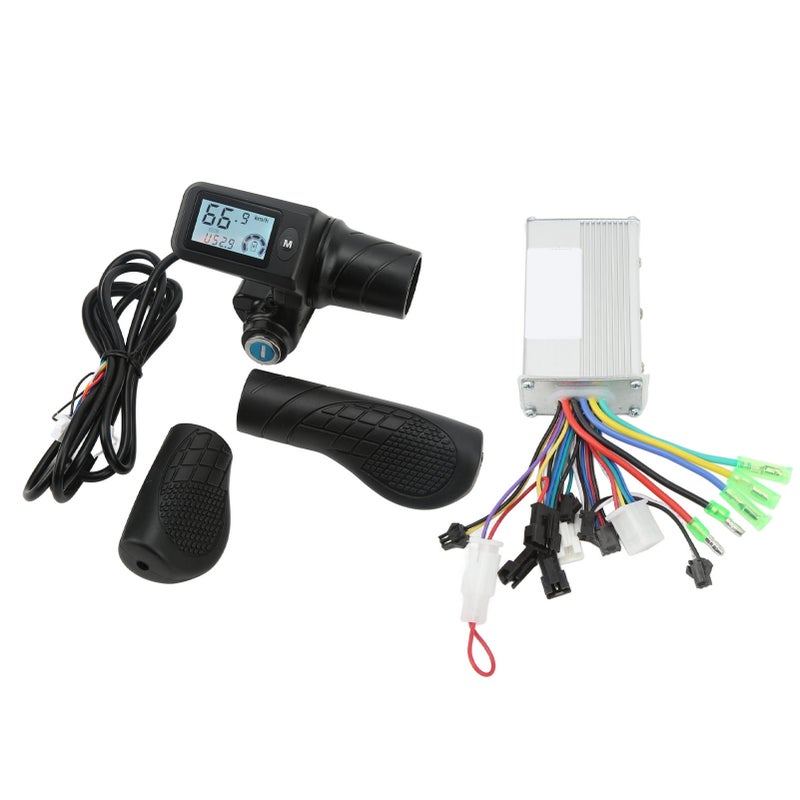 Electric Bike Scooter Brushless Motor Controller 36V 48V 350W Brushless Motor Controller with 805 LCD Display Throttle Grip - Image 5