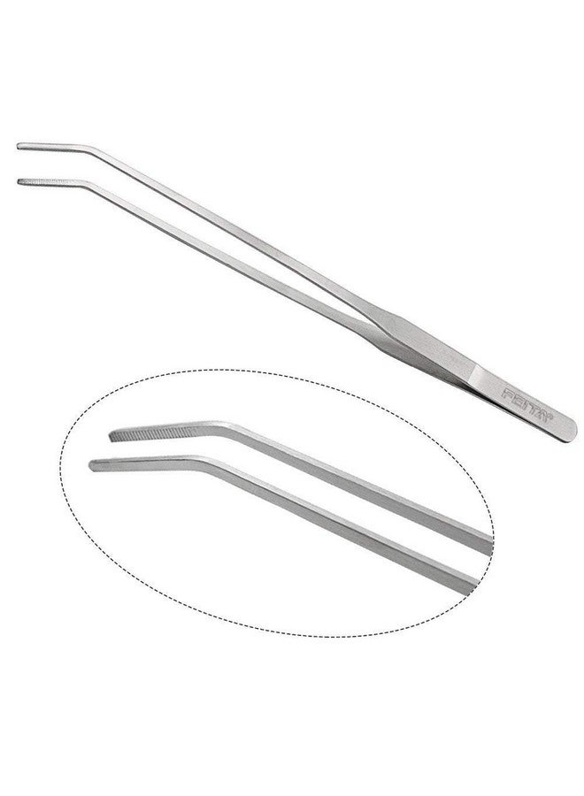 FEITA Aquarium Tweezer Set - FEITA Long Stainless Steel Curved & Straight Aquarium Feeding Tweezers Scissors Maintenance Tools Kit (3 Pcs) - Image 4