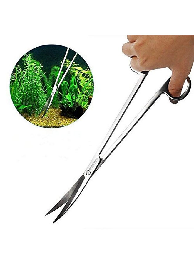 FEITA Aquarium Tweezer Set - FEITA Long Stainless Steel Curved & Straight Aquarium Feeding Tweezers Scissors Maintenance Tools Kit (3 Pcs) - Image 5