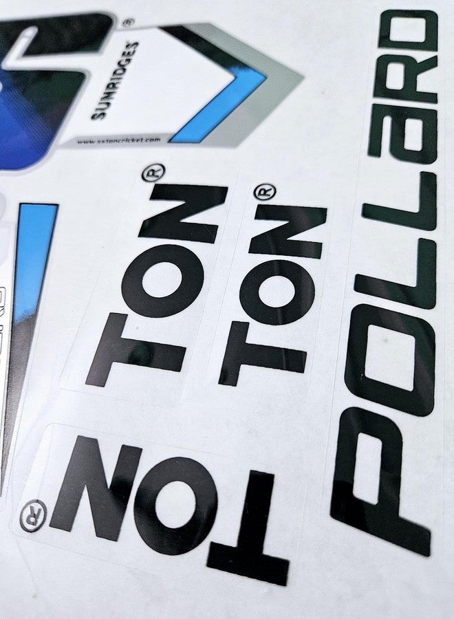 Cottontail Cricket Bat Sticker 2D Kieron Pollard | English Willow Sports Fiber Tape Plain Accessories (Blue) - Image 4