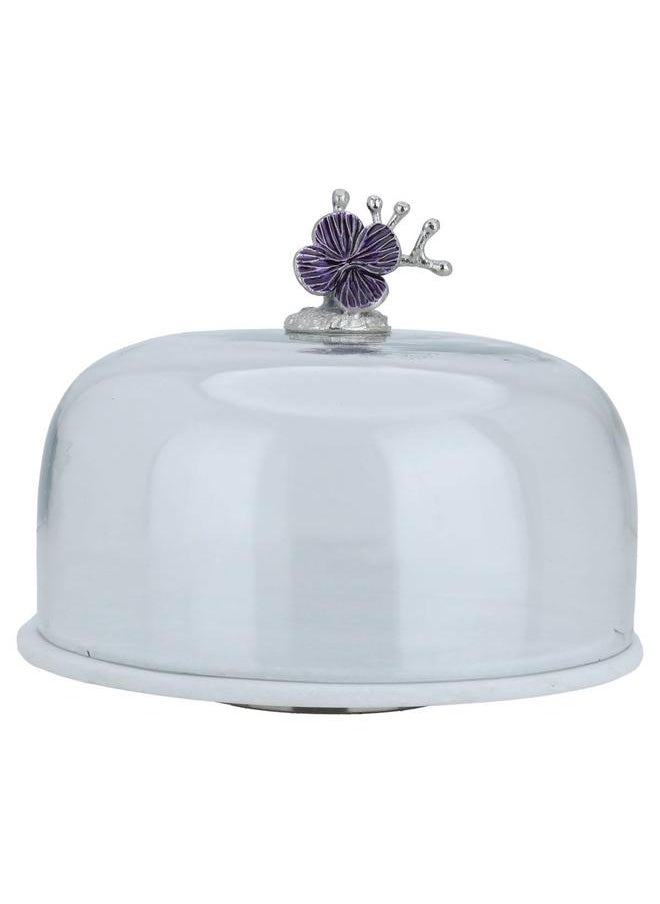 Alsaif Porcelain Serving Plate Round Cover Transparent  - Image 1