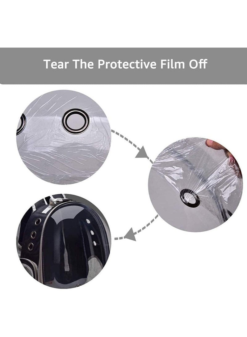 BLOOMING TIME Black-Grey Space Capsule Pet Backpack Stylish & Portable Cat Carrier (37.2 x 32.6 x 11.8cm) - Image 4