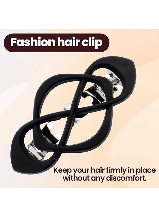 Vintage French Barrette Clips - 4 Pack Hair Accessories for Women & Girls, Thick to Thin Hair - Image 4