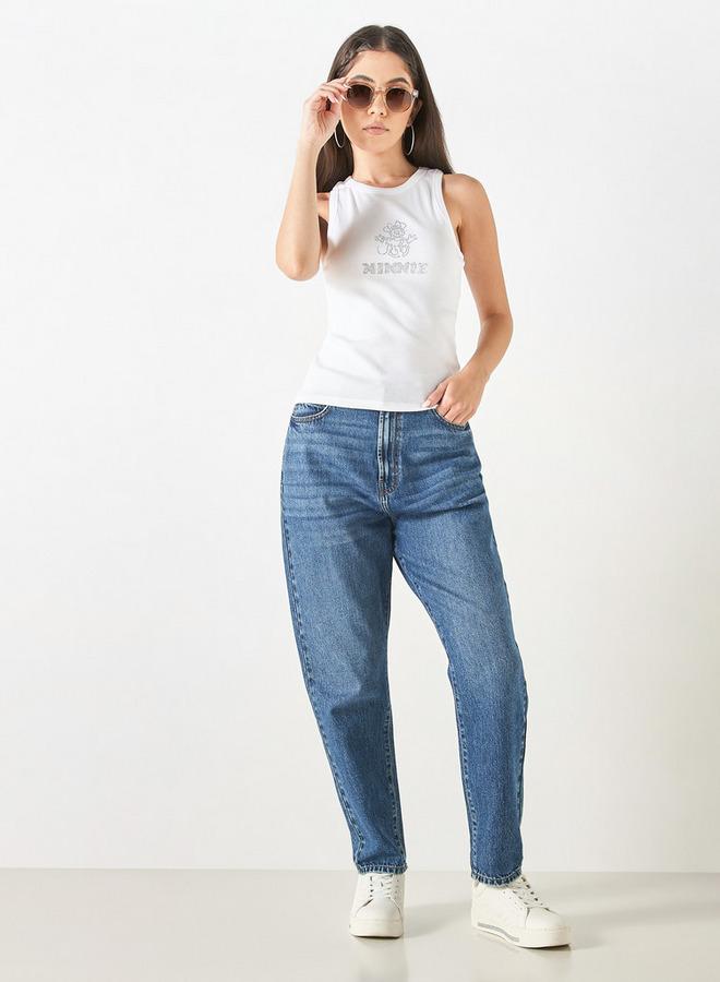 SP Characters Minnie Mouse Embellished Tank Top with Racerback - Image 2