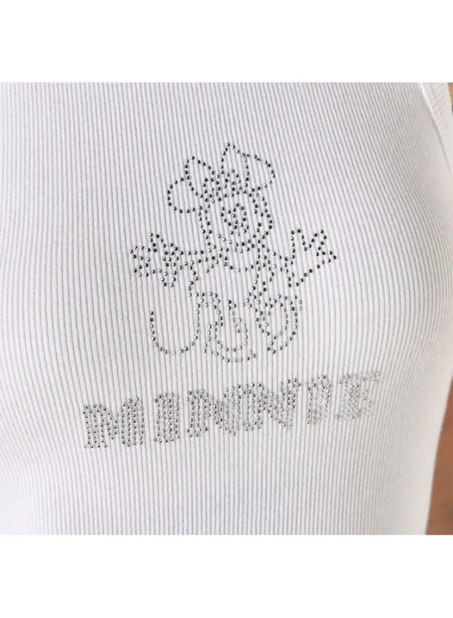 SP Characters Minnie Mouse Embellished Tank Top with Racerback