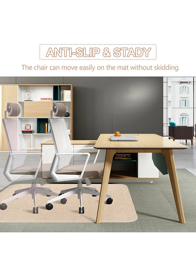 Floor Chair Mat, Adhesive Non-slip Office Home Desk Chair Mat, Carpet Floor Scratches Protector  - Image 5