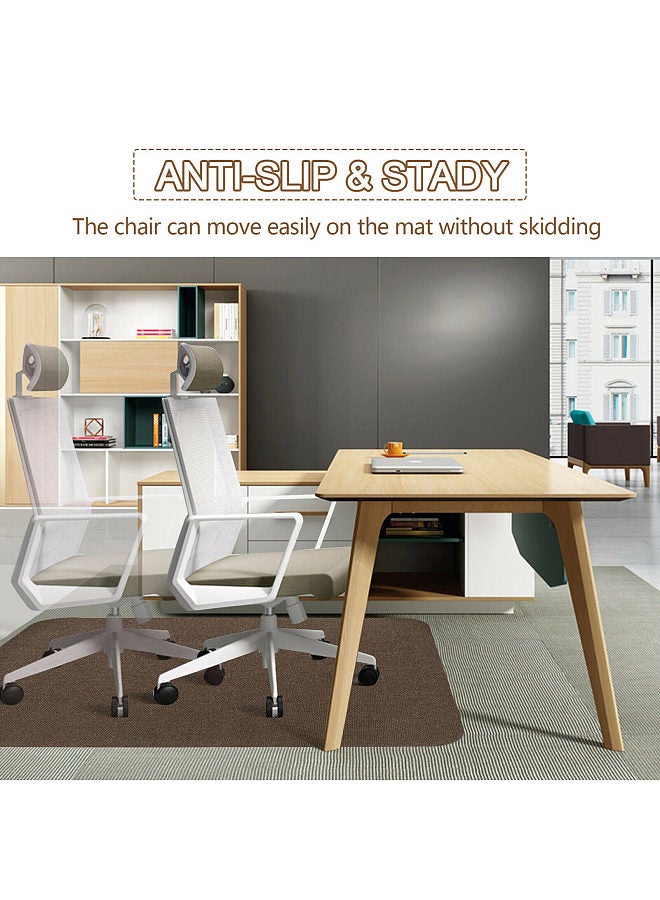 Floor Chair Mat, Adhesive Non-slip Office Home Desk Chair Mat, Carpet Floor Scratches Protector  - Image 2