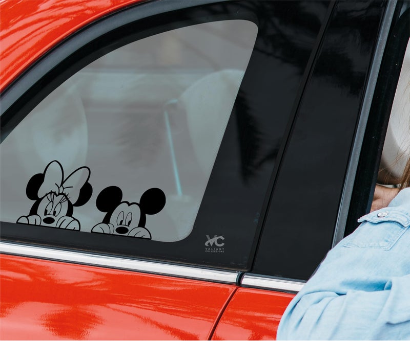 VALIANT COLLECTIONS â€“ Mickey Mouse & Minnie Mouse Stickers - Vinyl Decal for Car & Van-Indoor & Outdoor use for Long Lasting - Waterproof Quote Stickers for Laptop â€“ VC 464 - Image 5
