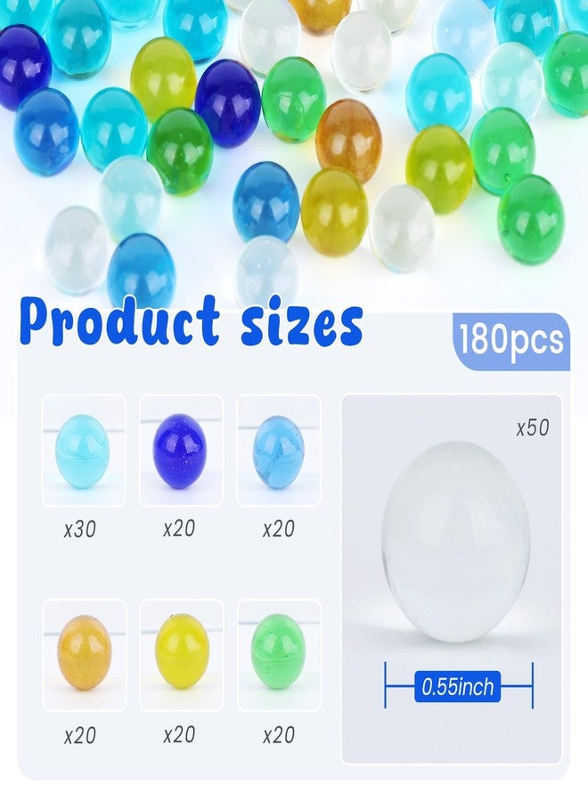 3 otters 180PCS Marbles Bulk, Marbles Game for Kids, 7 Color, Party Favors - Image 2