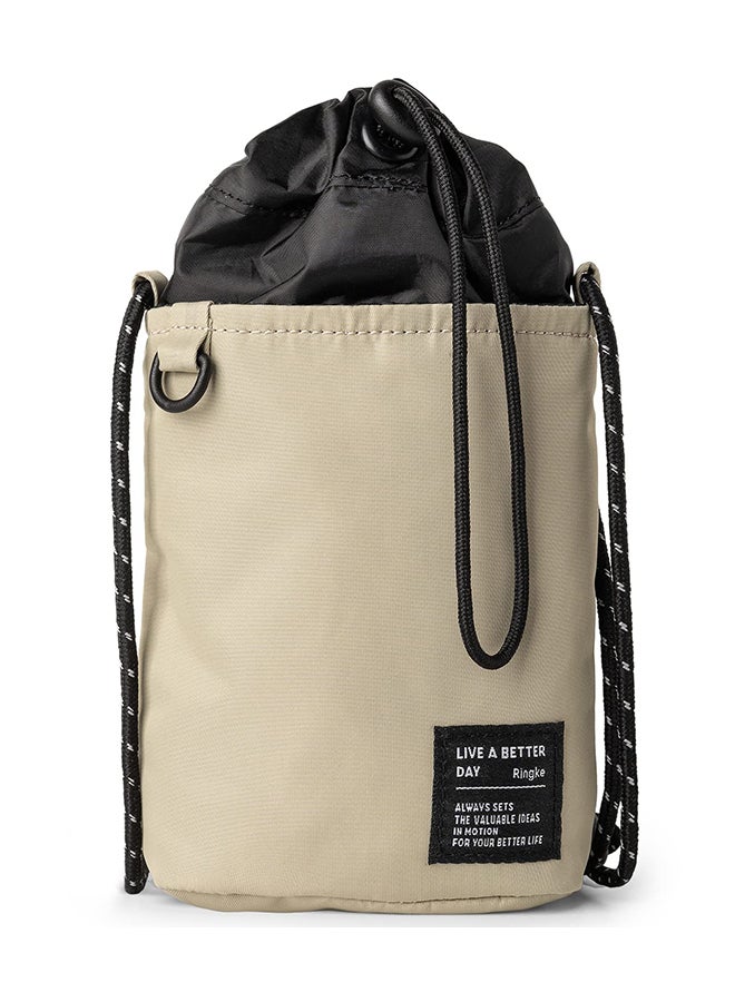Ringke Mini Cross Bag Bucket Bag for Smartphones Small Accessories and Others- Light Beige  - Image 1